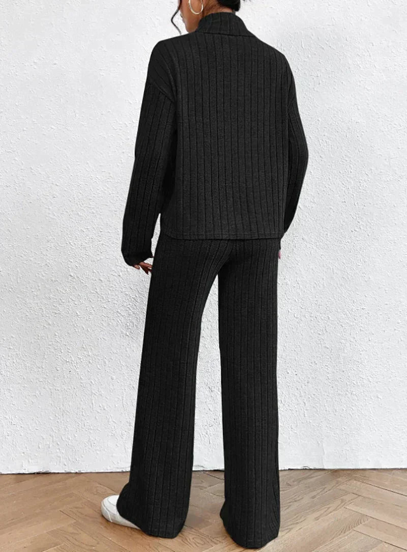 Darlene | Elegantes Strickset für Damen mit Rollkragen
