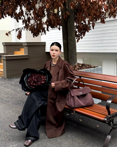 AMÉLIE – Elegante Wildleder-Schultertasche