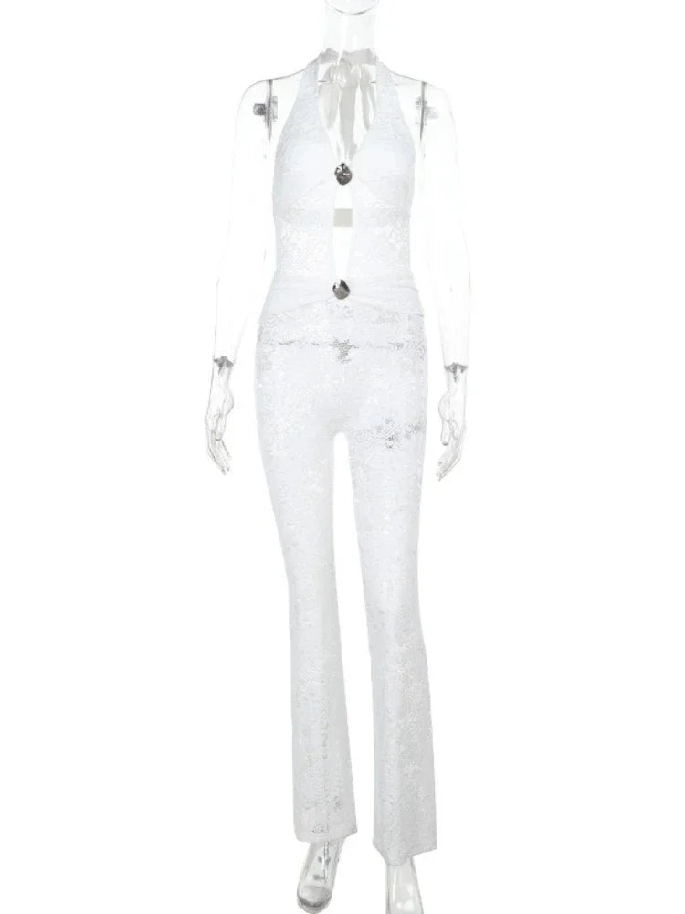 ELIN | Jumpsuit mit Spitze & Halter