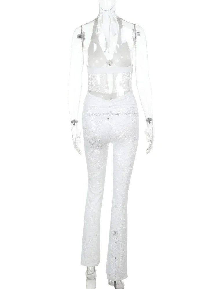 ELIN | Jumpsuit mit Spitze & Halter