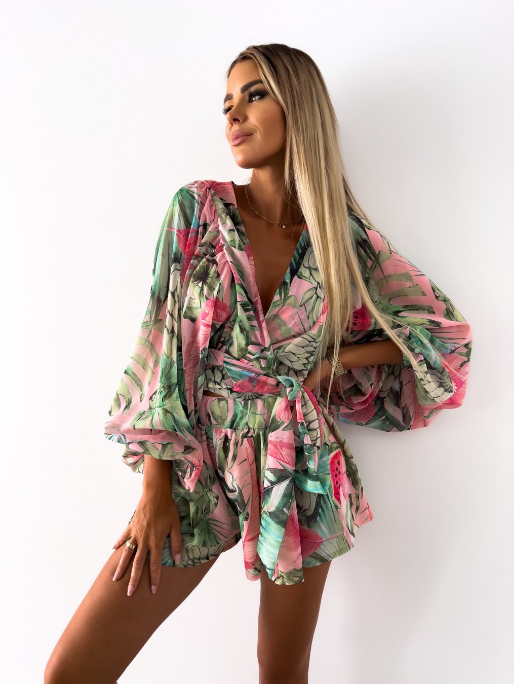 FLORA | Sommer Overall mit Wickeldesign