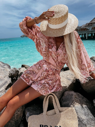 FLORA | Sommer Overall mit Wickeldesign