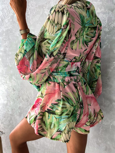 FLORA | Sommer Overall mit Wickeldesign