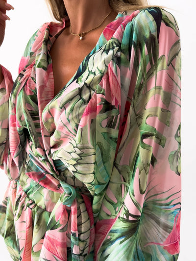 FLORA | Sommer Overall mit Wickeldesign
