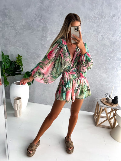 FLORA | Sommer Overall mit Wickeldesign