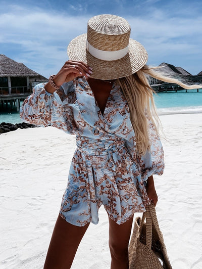 FLORA | Sommer Overall mit Wickeldesign