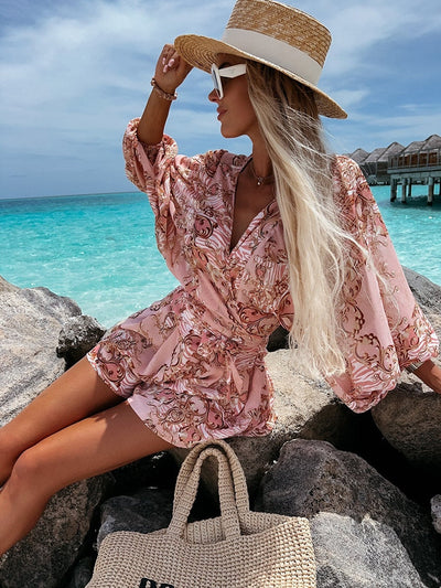 FLORA | Sommer Overall mit Wickeldesign