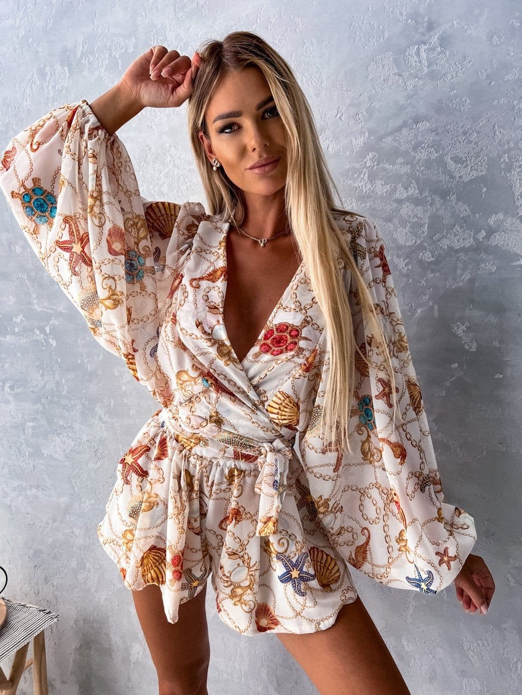 FLORA | Sommer Overall mit Wickeldesign