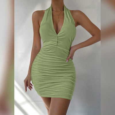 SINA | Weißes Minikleid mit V-Ausschnitt