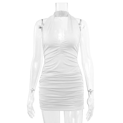 SINA | Weißes Minikleid mit V-Ausschnitt