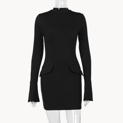 YARA – SLIM-FIT KLEID DAMEN IN KÖNIGSBLAU