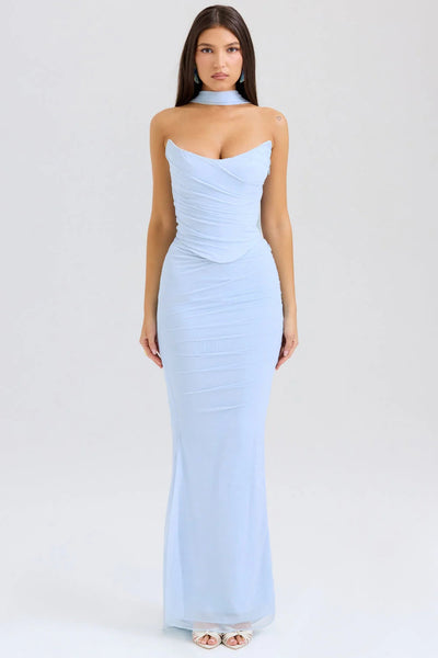 AURÉLIE  Maxi-Kleid mit Raffungen & Strapless