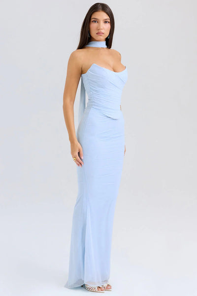 AURÉLIE  Maxi-Kleid mit Raffungen & Strapless