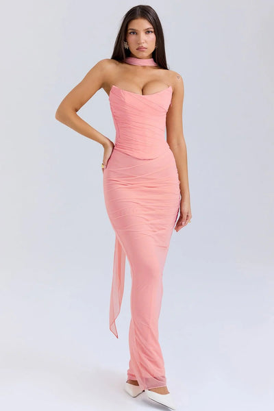 AURÉLIE  Maxi-Kleid mit Raffungen & Strapless