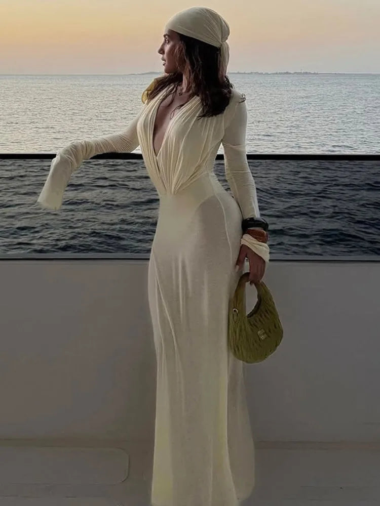 SORAYA | Maxikleid Langarm