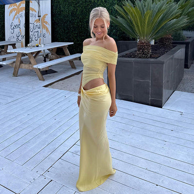 YASMIN | Maxikleid Asymmetrisch