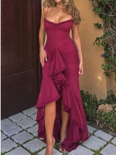 DALINA | Rüschiges Mesh-Kleid