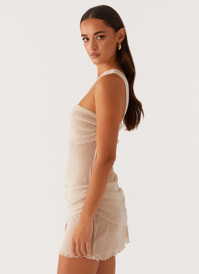Ivy Trägerloses Minikleid mit Ausgestelltem Rock