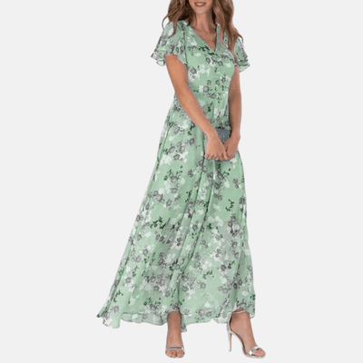Elina | Elegantes A-Linien-Kleid für Damen Blumenmuster