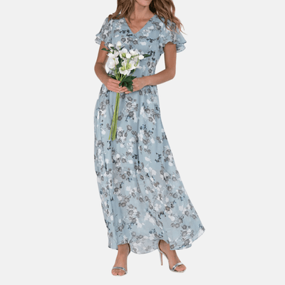 Elina | Elegantes A-Linien-Kleid für Damen Blumenmuster