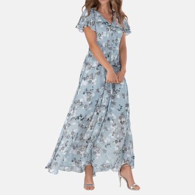 Elina | Elegantes A-Linien-Kleid für Damen Blumenmuster