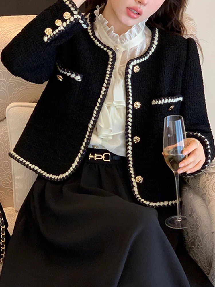 Emelda | Eleganter Tweed-Blazer für Damen tailliert