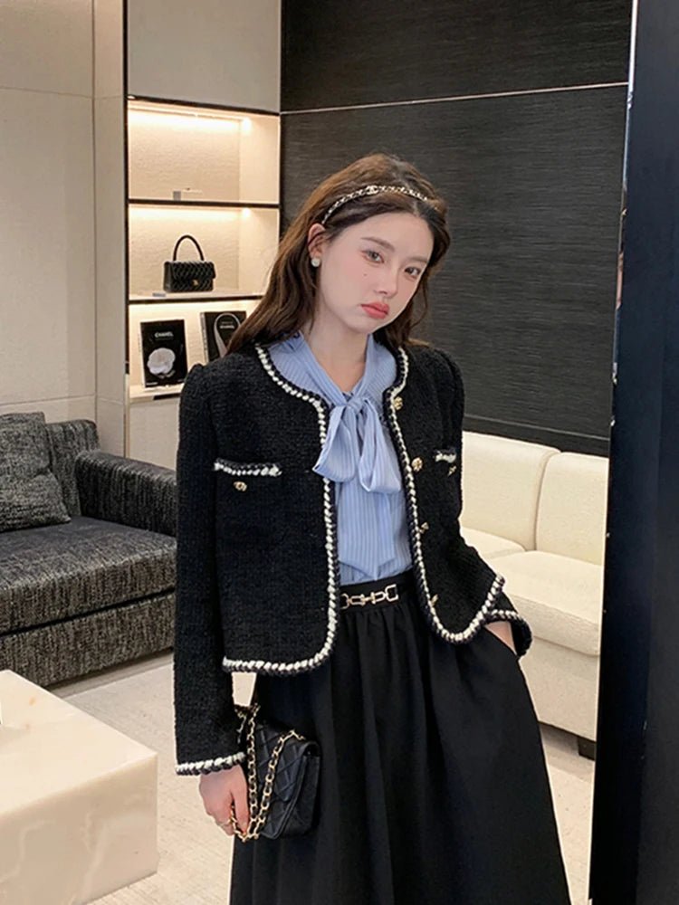 Emelda | Eleganter Tweed-Blazer für Damen tailliert