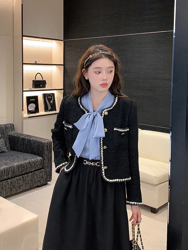 Emelda | Eleganter Tweed-Blazer für Damen tailliert