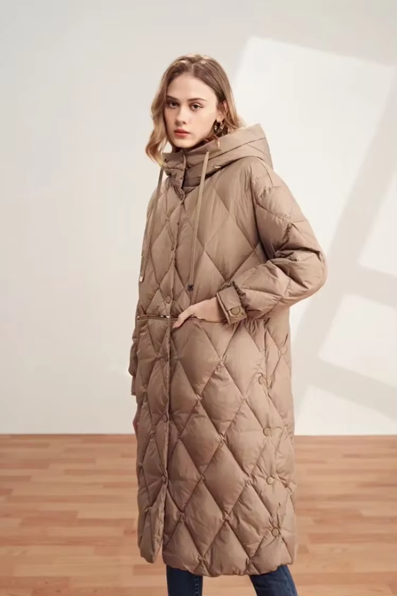 Emilia | Eleganter Wintermantel für Damen lang 8