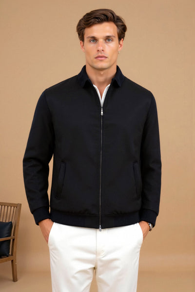Enzo | Elegante Herrenjacke für Herren Schwarz Regular Fit 0