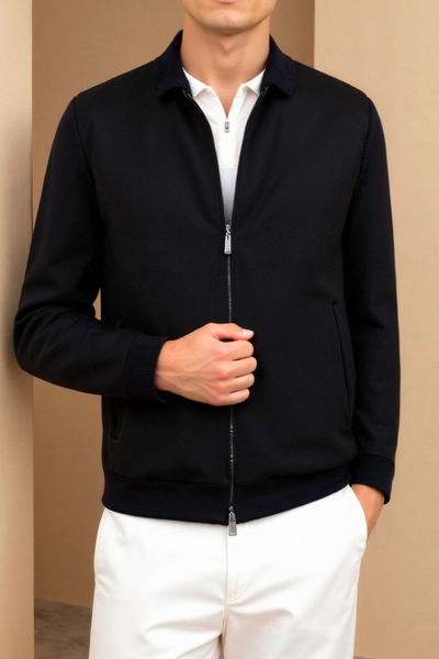 Enzo | Elegante Herrenjacke für Herren Schwarz Regular Fit 1
