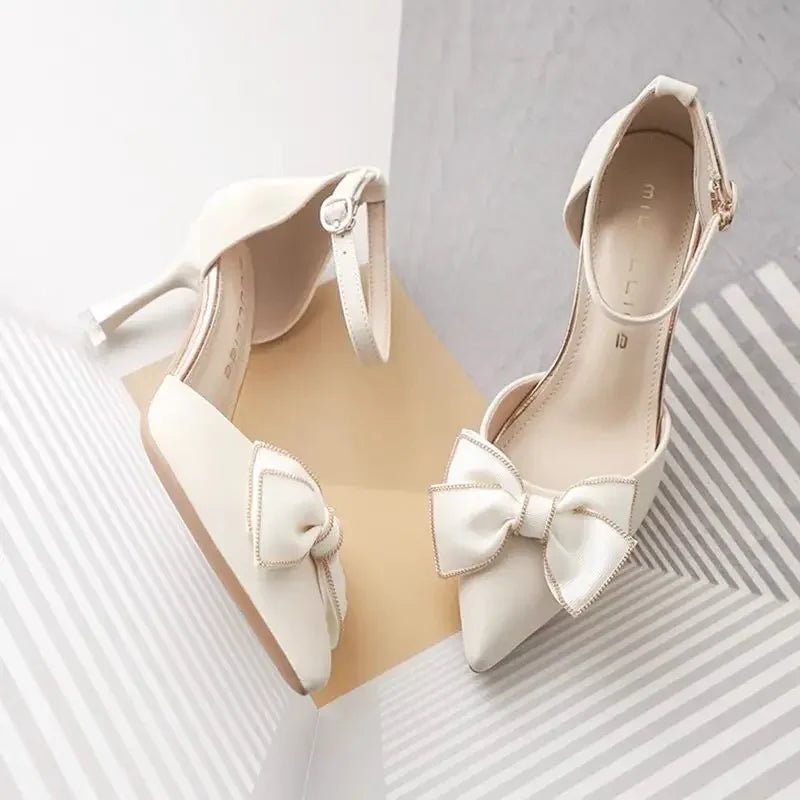 Erika | Elegante Schleifen-Absätze für Damen festlich