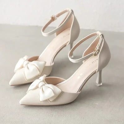 Erika | Elegante Schleifen-Absätze für Damen festlich