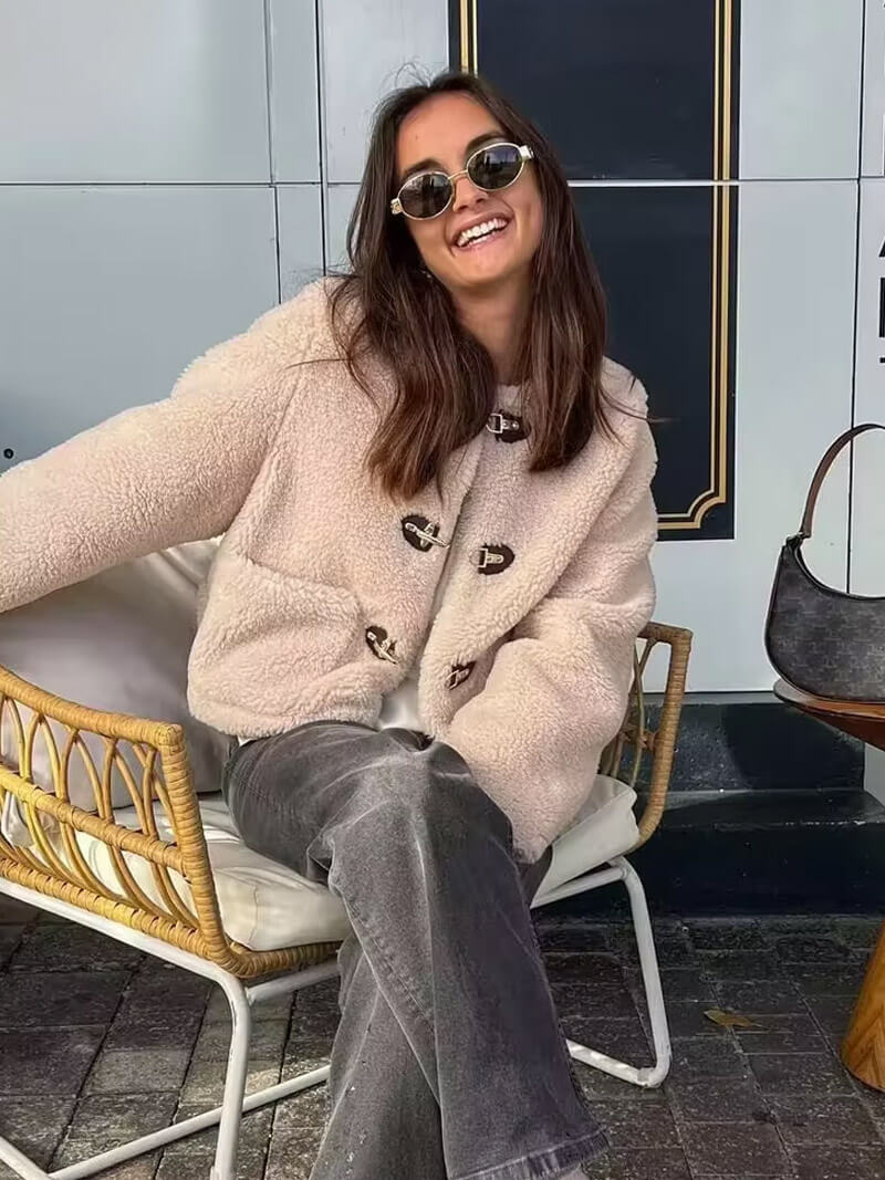 Felyn | Elegante Kunstfleece-Jacke für Damen Herbst