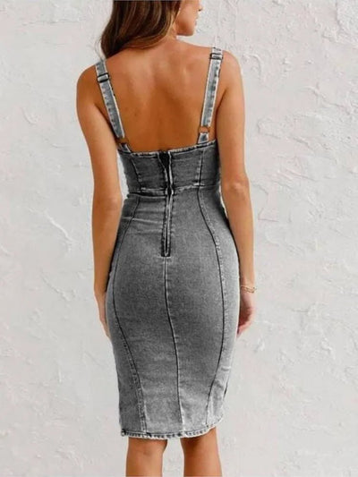 ALISSA Denim-Kleid figurbetont
