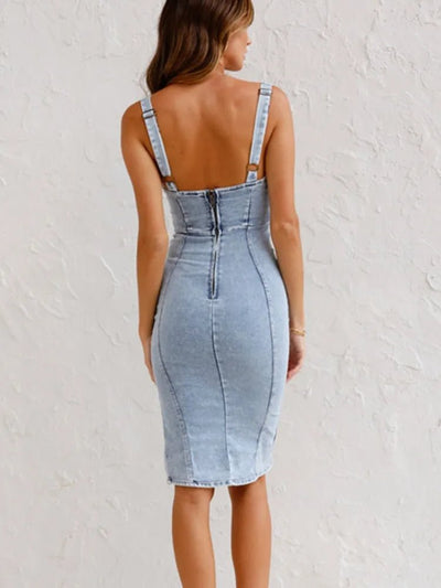 ALISSA Denim-Kleid figurbetont