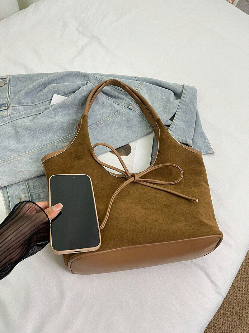 Florence | Elegante Hobo Tasche für Damen Wildlederoptik