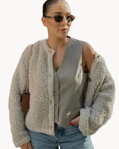 OELLE – Cardigan mit Vintage Knöpfen