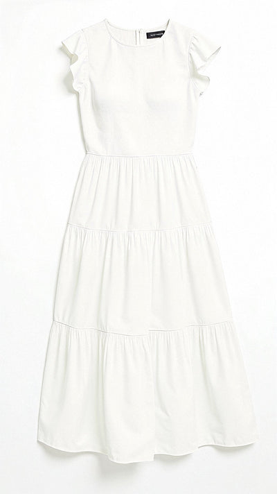 Solaria | Midikleid mit Smok-Details