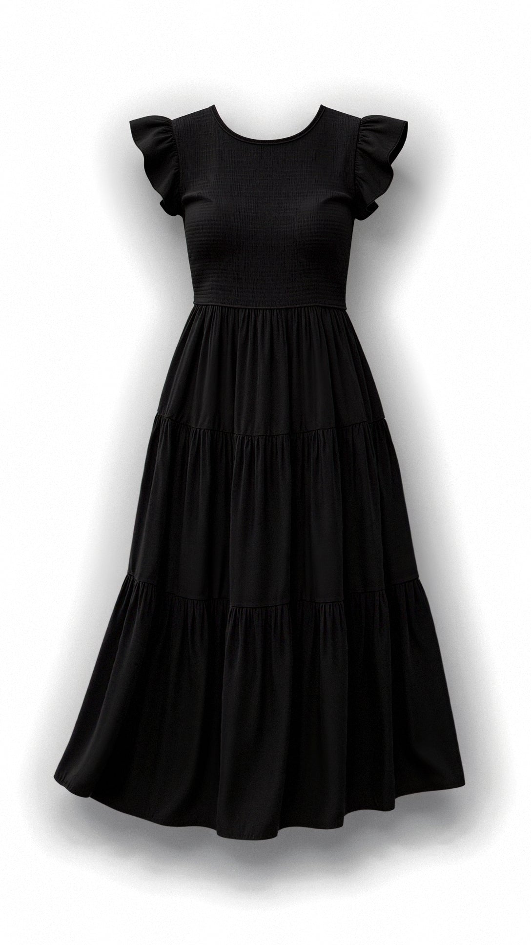 Solaria | Midikleid mit Smok-Details