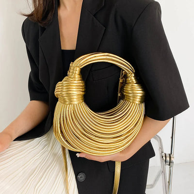 SOFIE Clutch mit Rope-Detail