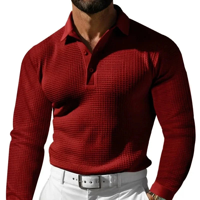 Herren Poloshirt Langarm