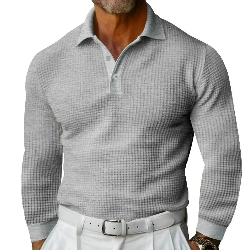 Herren Poloshirt Langarm