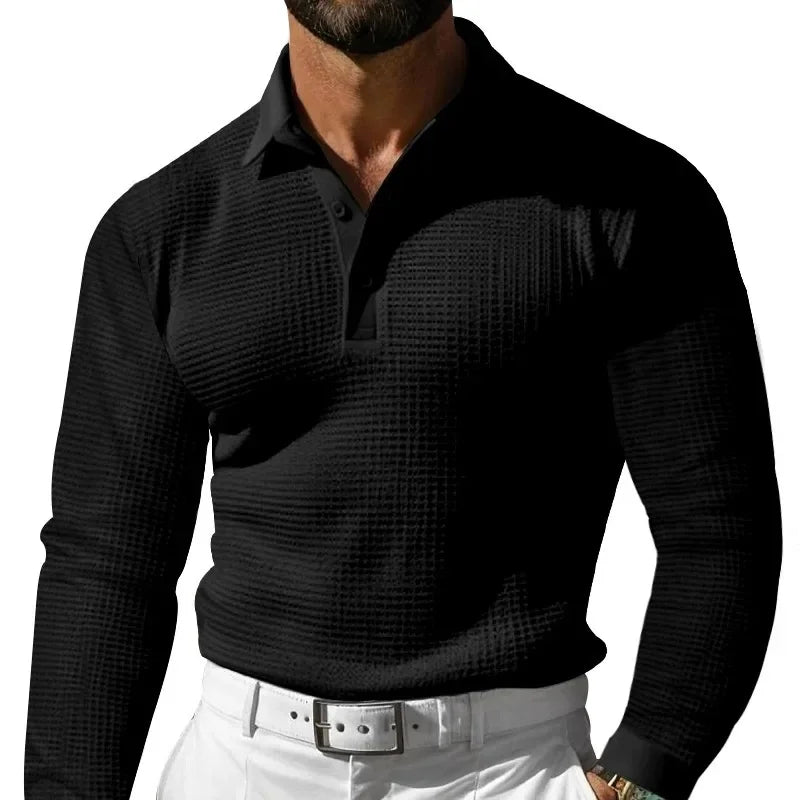 Herren Poloshirt Langarm