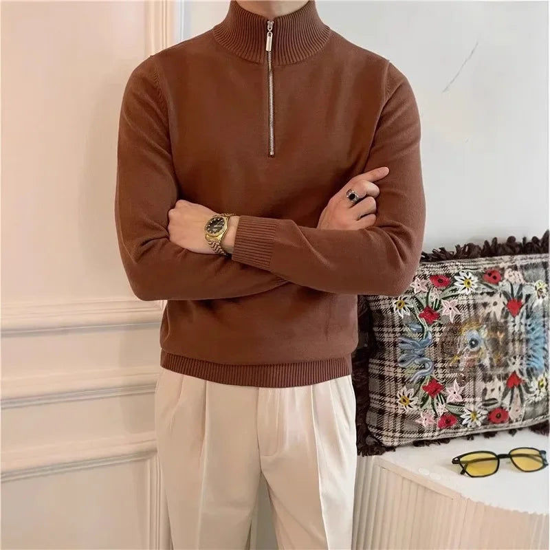 MIRA | Strickpullover mit Reißverschluss