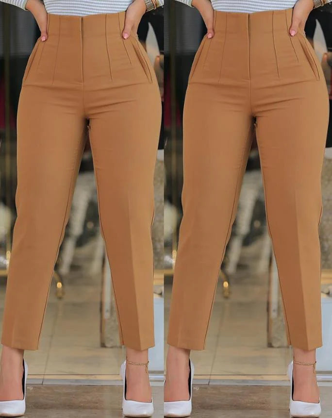 Fiona Hochtaillierte Stoffhose