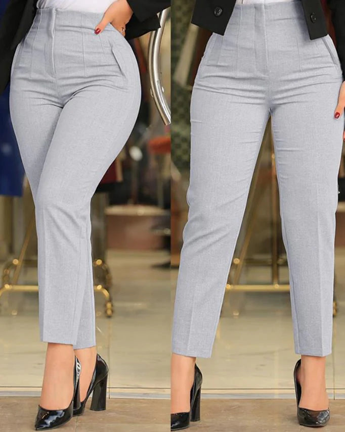 Fiona Hochtaillierte Stoffhose