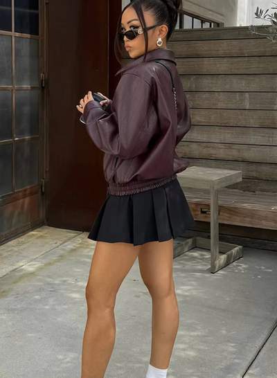 Liora Freizeitjacke mit O-Ausschnitt & Taschen