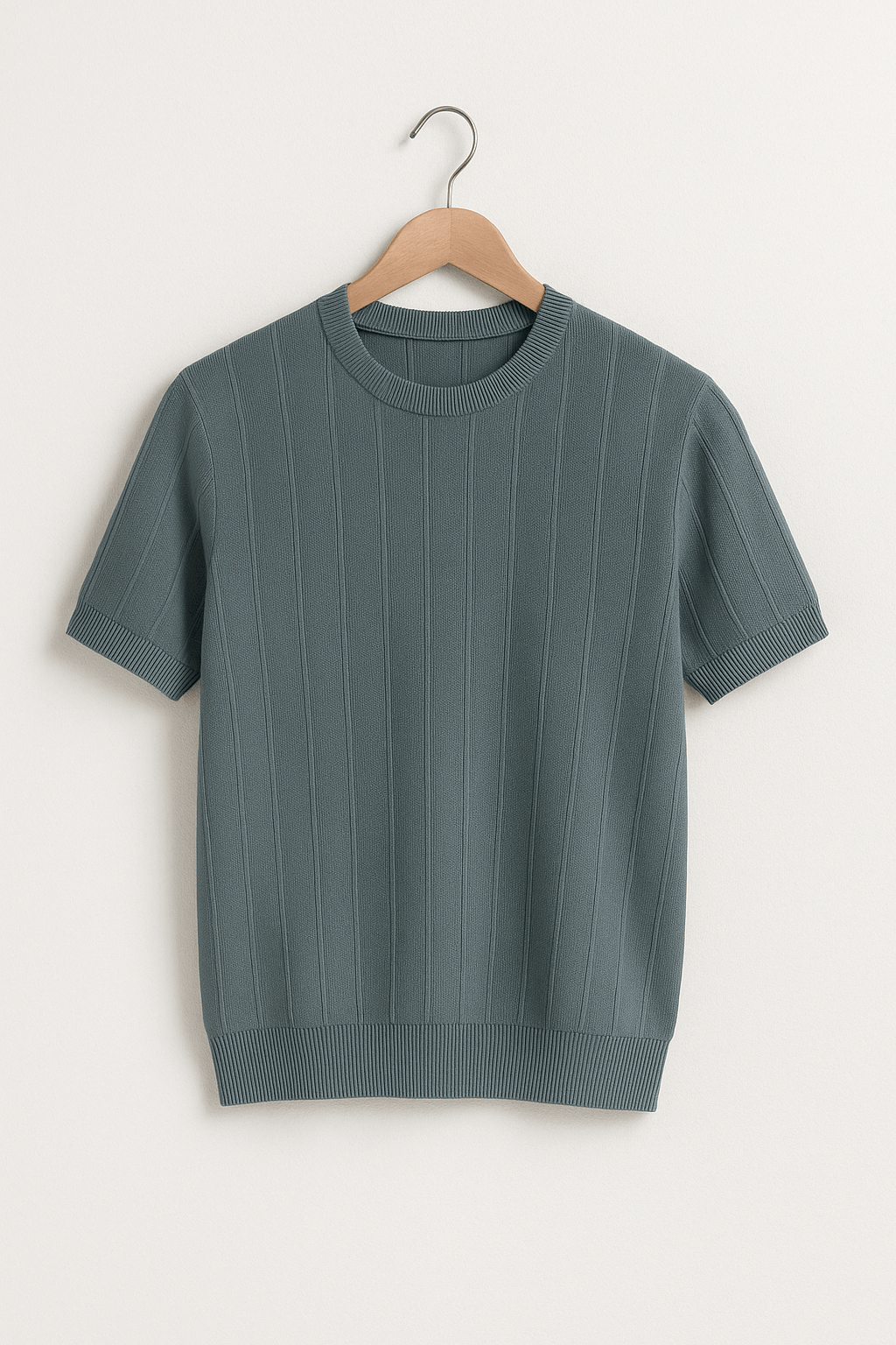 Hudson | Elegantes Strick T-Shirt für Herren kurzarm