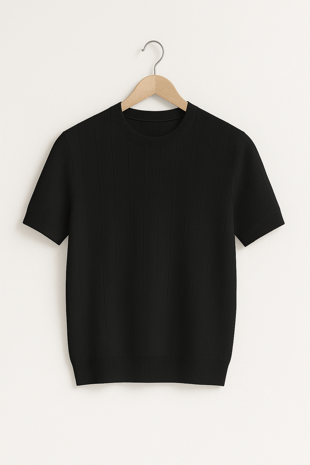 Hudson | Elegantes Strick T-Shirt für Herren kurzarm
